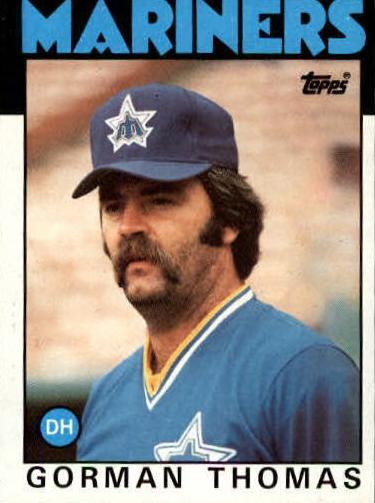 1986 Topps Baseball Gorman Thomas #750