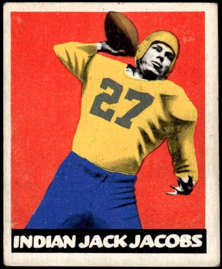 1948 Leaf Football Jersey #27 in Photo Jack Jacobs #46