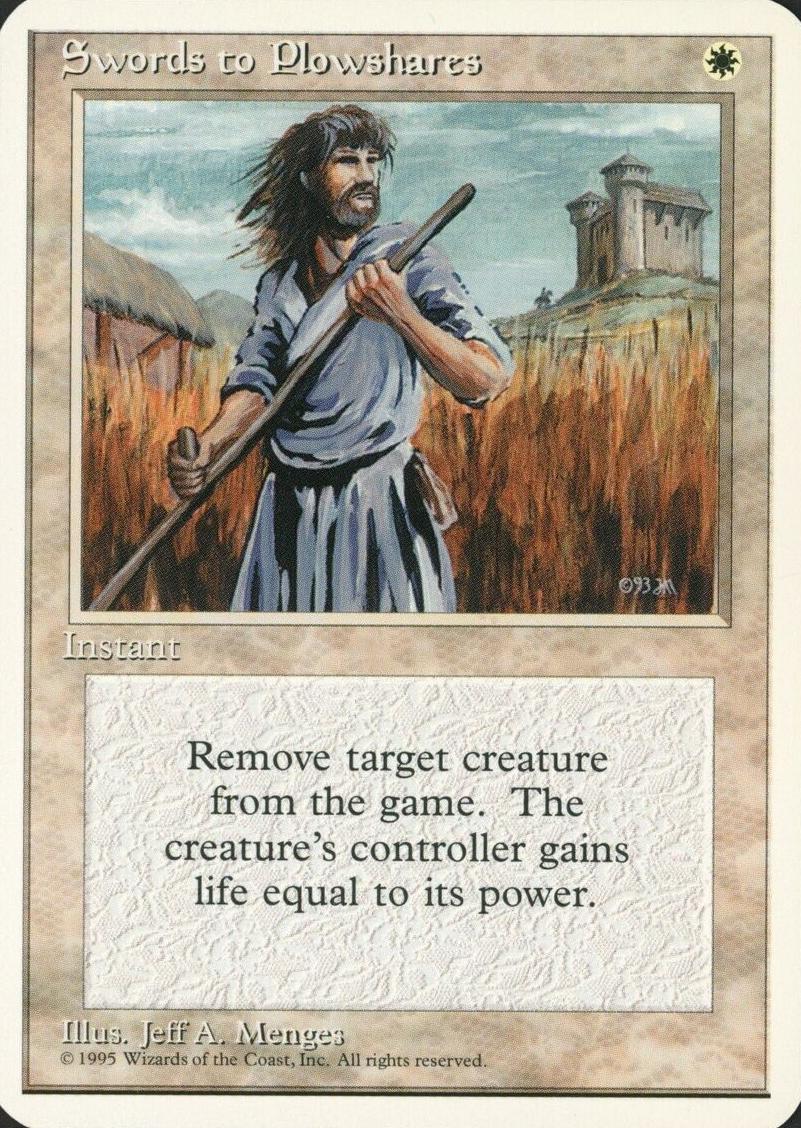 1993 Magic The Gathering Alpha Swords to Plowshares #NNO