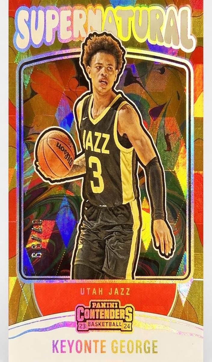 2023 Panini Contenders Basketball Playoff Ticket Keyonte George #5 PSA 9