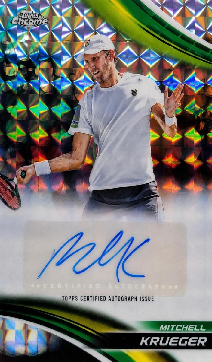2025 Topps Chrome Tennis Geometric Refractor Mitchell Krueger #CA-MKR