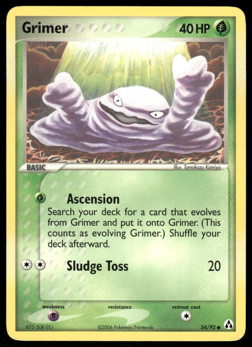 2006 Pokemon EX Legend Maker Grimer #54 CGC 9