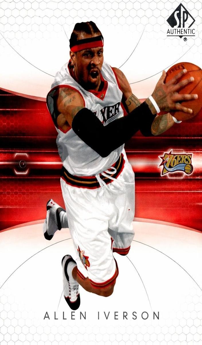 2004 SP Authentic Basketball Allen Iverson #64 PSA 9