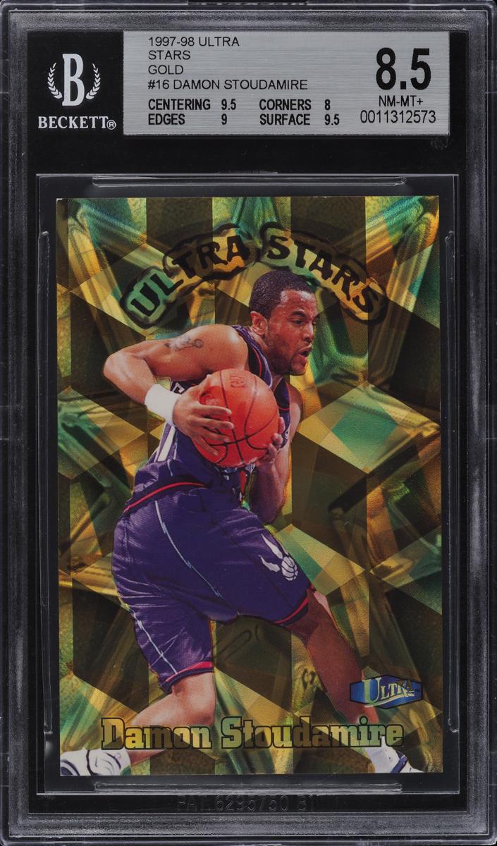 1997 Fleer Ultra Basketball Gold Damon Stoudamire #16 PSA 8.5