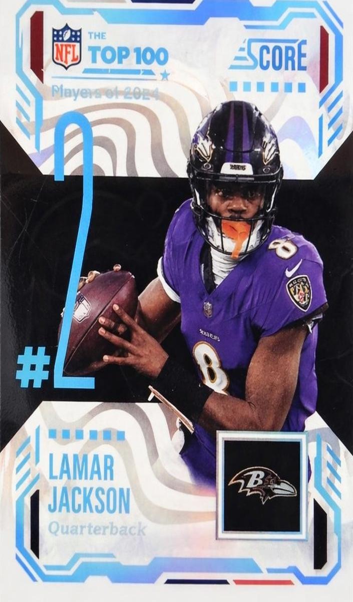 2025 Panini Score Football Lamar Jackson #2