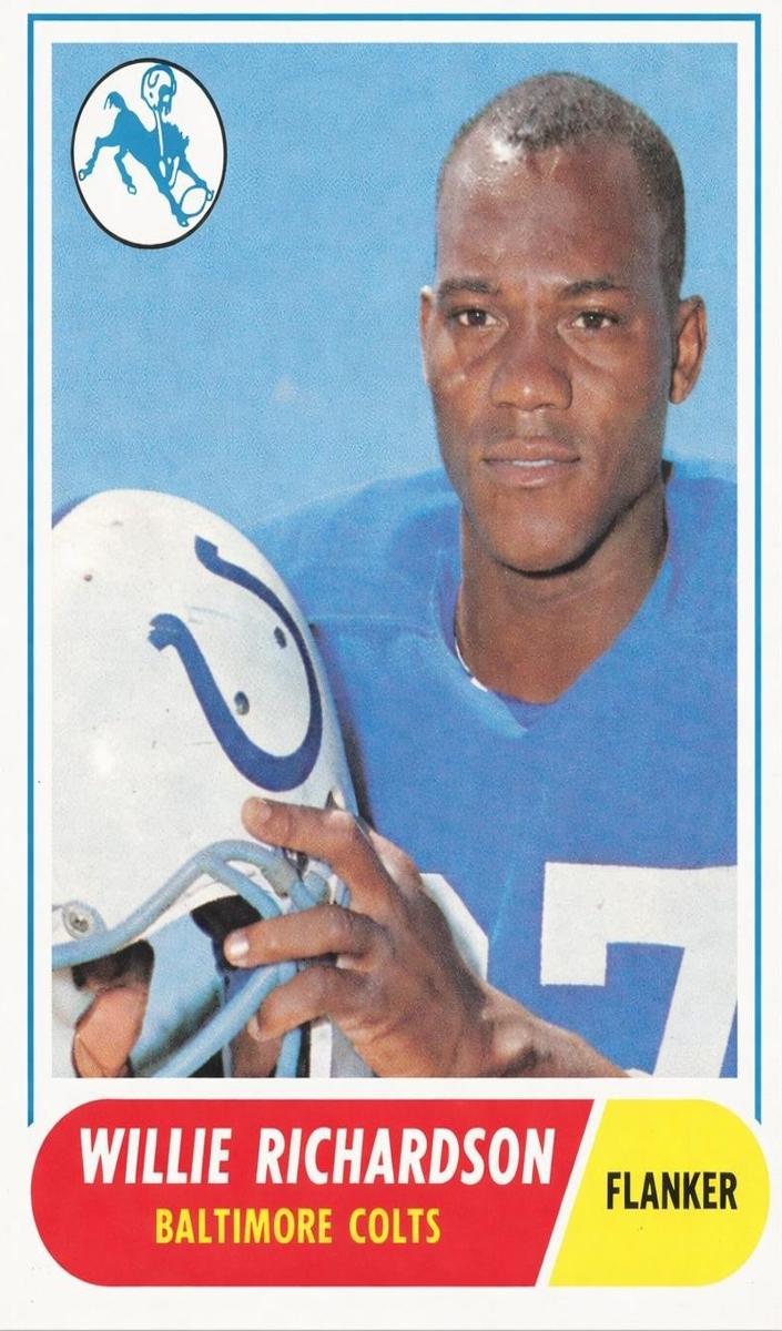 1968 Topps Football Willie Richardson #152