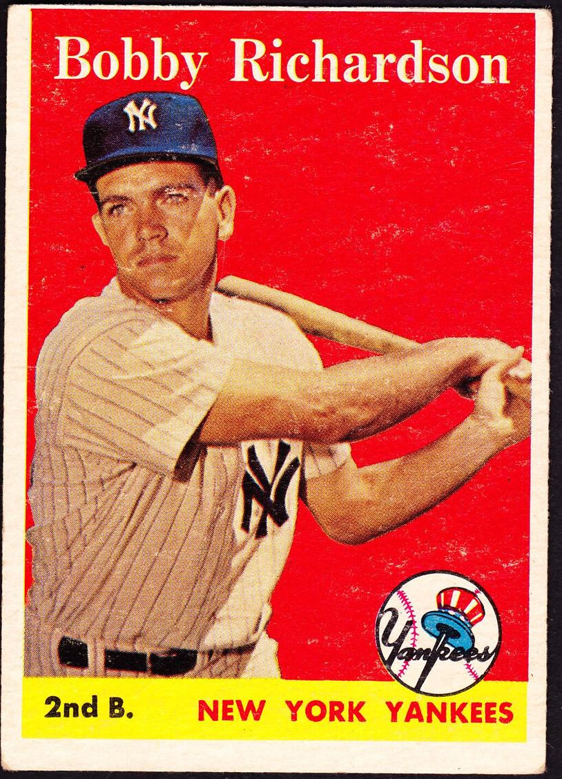 1958 Topps Baseball Bobby Richardson #101 PSA 7
