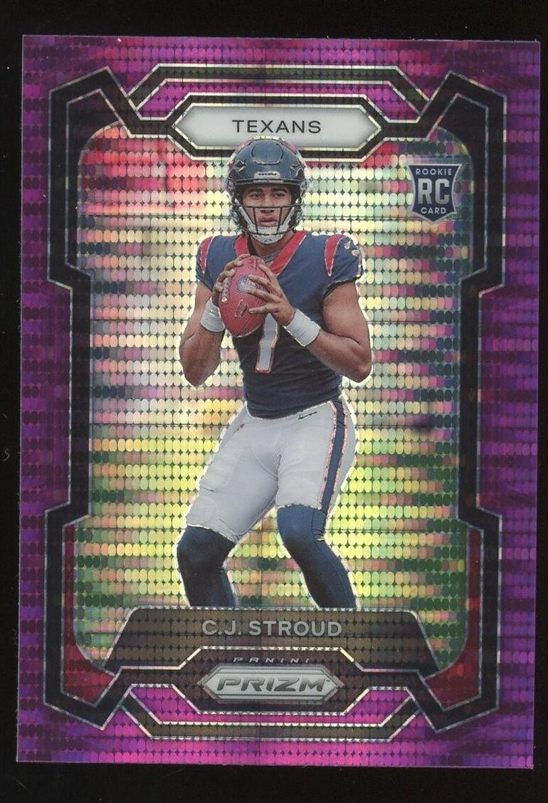 2023 Panini Prizm Football Purple Pulsar C.J. Stroud #339