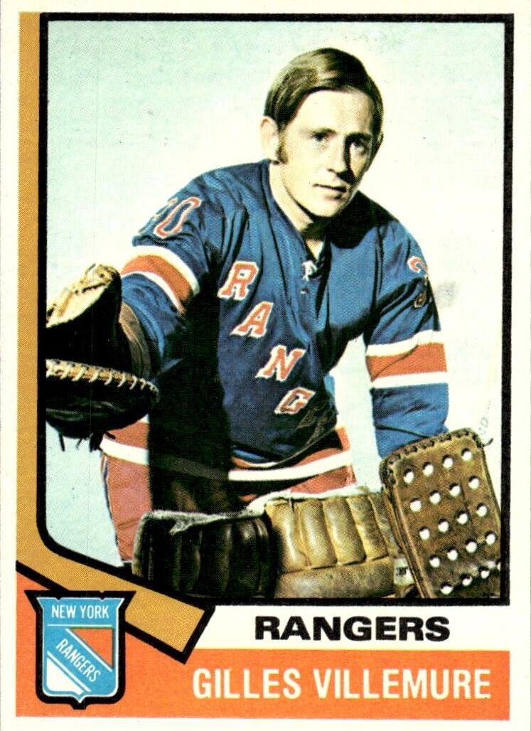 1974 Topps Hockey Gilles Villemure #179 PSA 8.5