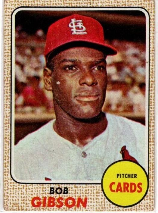 1968 Topps Baseball Bob Gibson #100 PSA 5.5
