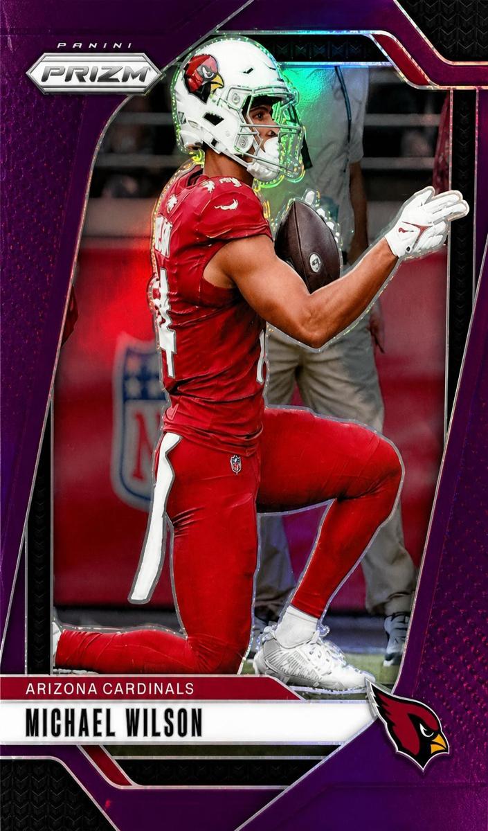 2024 Panini Prizm Football Purple Michael Wilson #3 PSA 10