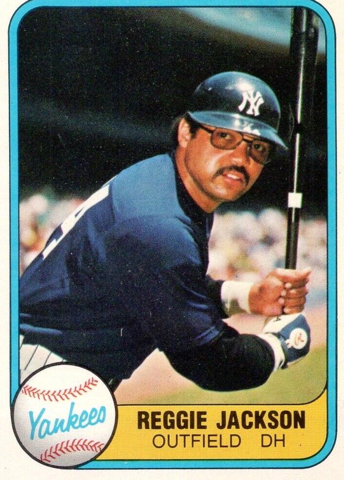 1981 Fleer Baseball Reggie Jackson #79