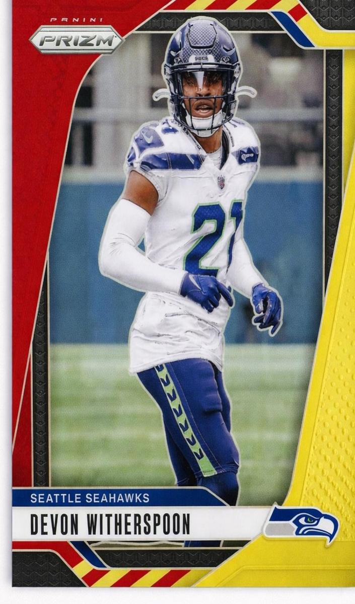 2024 Panini Prizm Football Red and Yellow Devon Witherspoon #263