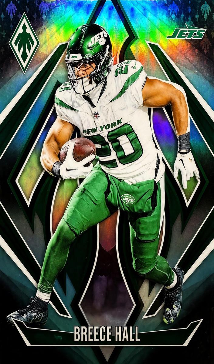 2024 Panini Phoenix Football Teal Fade Breece Hall #16