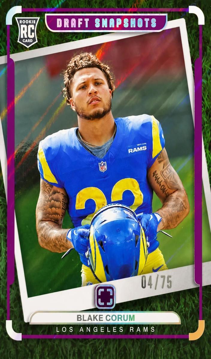 2024 Panini PhotoGenic Football Purple Blake Corum #9