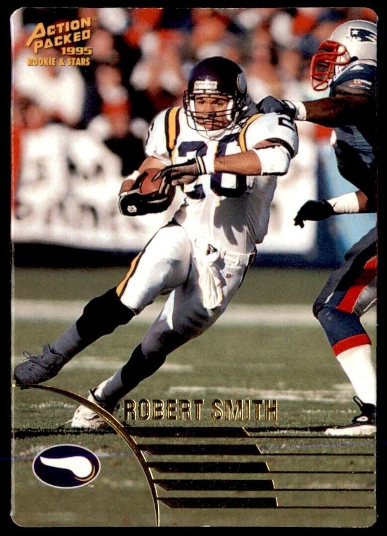 1995 Action Packed Rookies and Stars Football Robert Smith #37