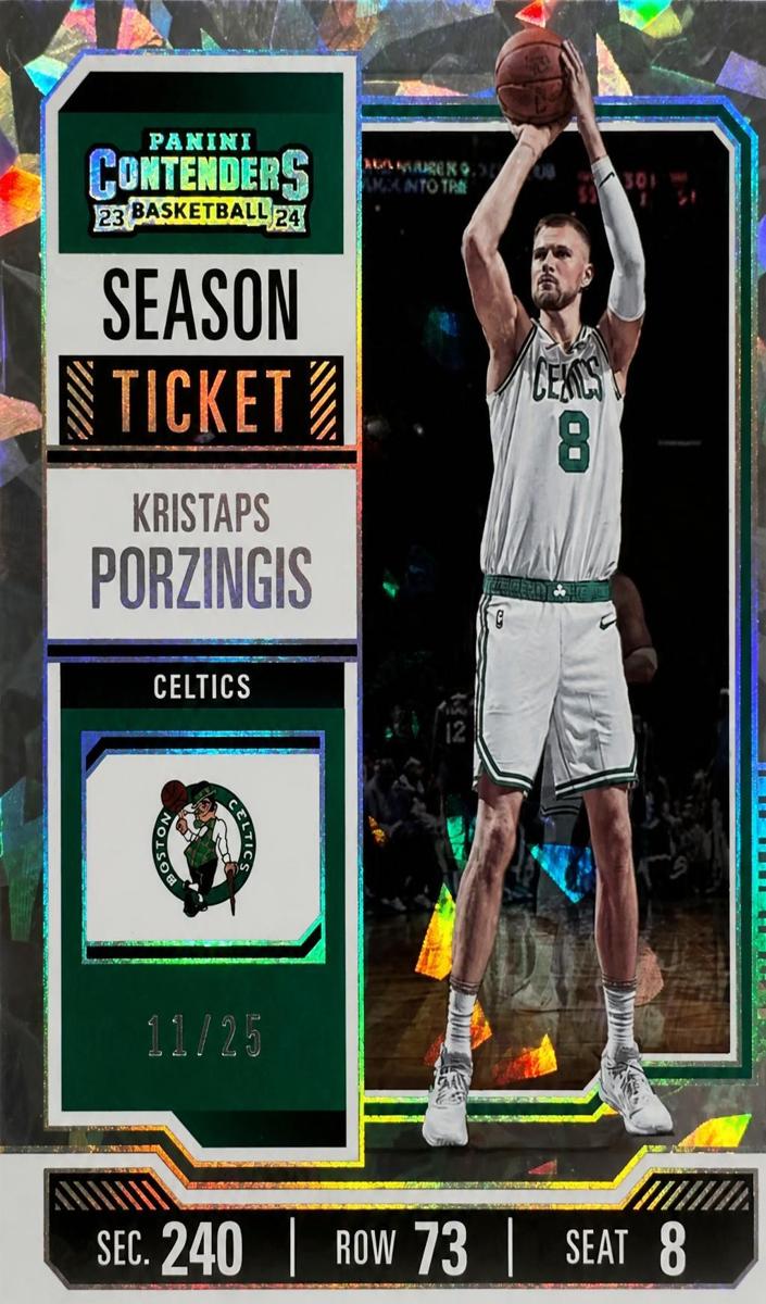 2023 Panini Contenders Basketball Cracked Ice Ticket Kristaps Porzingis #45