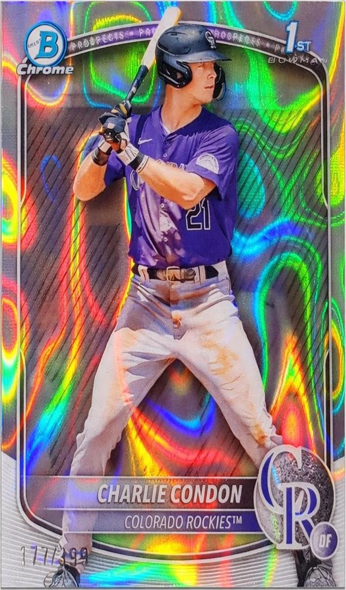 2025 Bowman Chrome Prospects Baseball Lava Charlie Condon #BCP-75