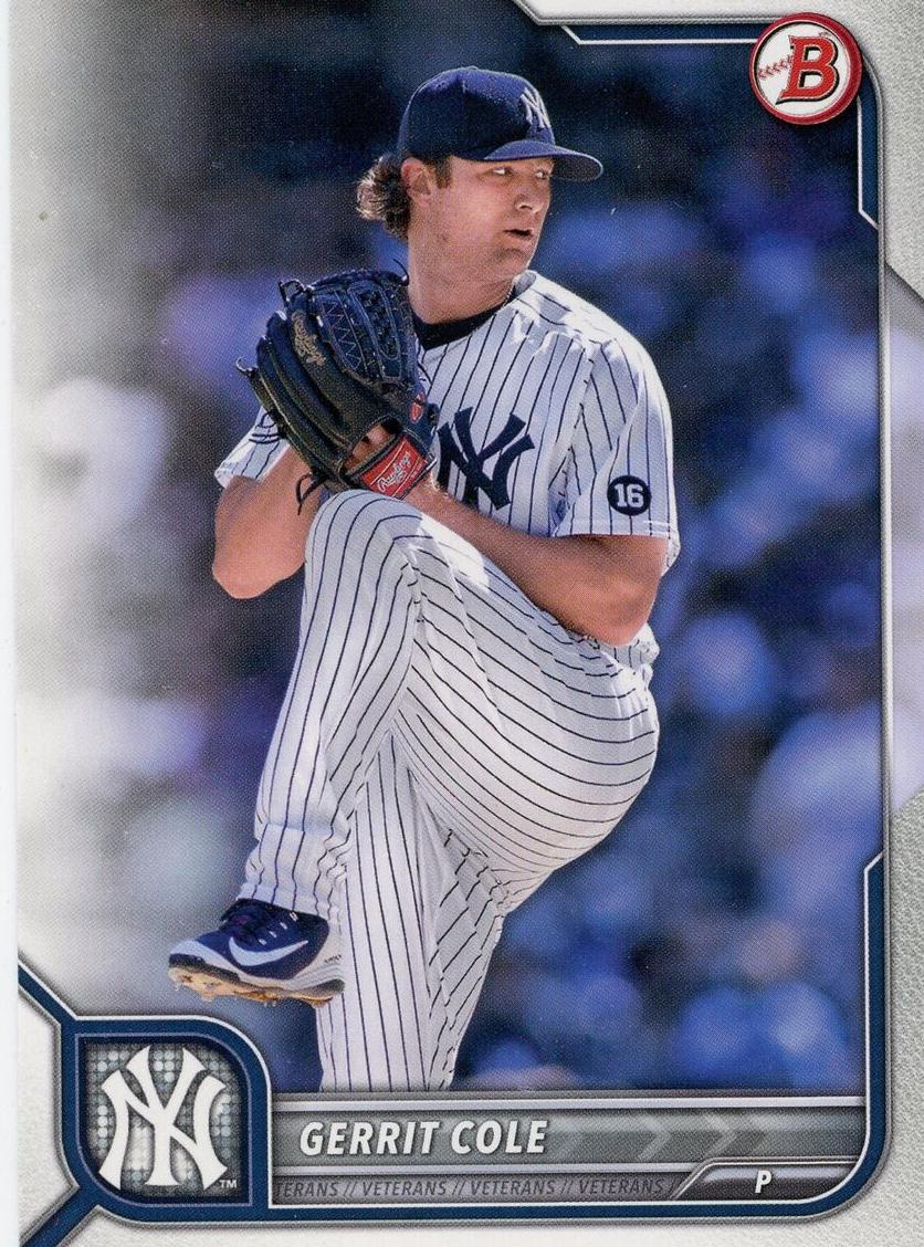 2022 Bowman Baseball Gerrit Cole #95