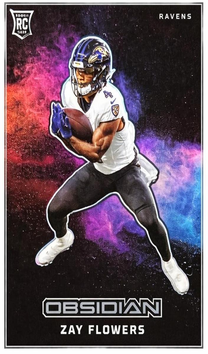 2023 Panini Obsidian Football Zay Flowers #6