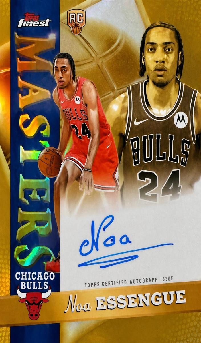2025 Topps Finest Basketball Gold Refractor Noa Essengue #MA-NE