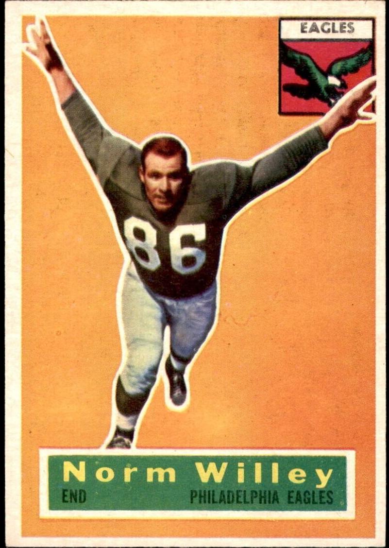 1956 Topps Football Norm Willey #88