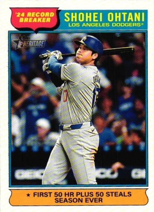 2025 Topps Heritage Baseball Shohei Ohtani #1 PSA 9