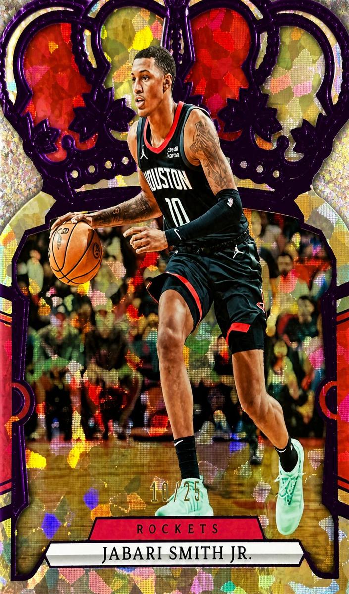 2023 Panini Crown Royale Basketball Crystal Purple Jabari Smith Jr. #18 PSA 6.5