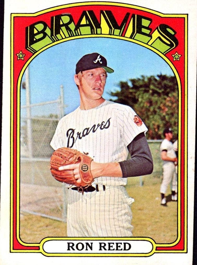 1972 Topps Baseball Ron Reed #787 PSA 8.5
