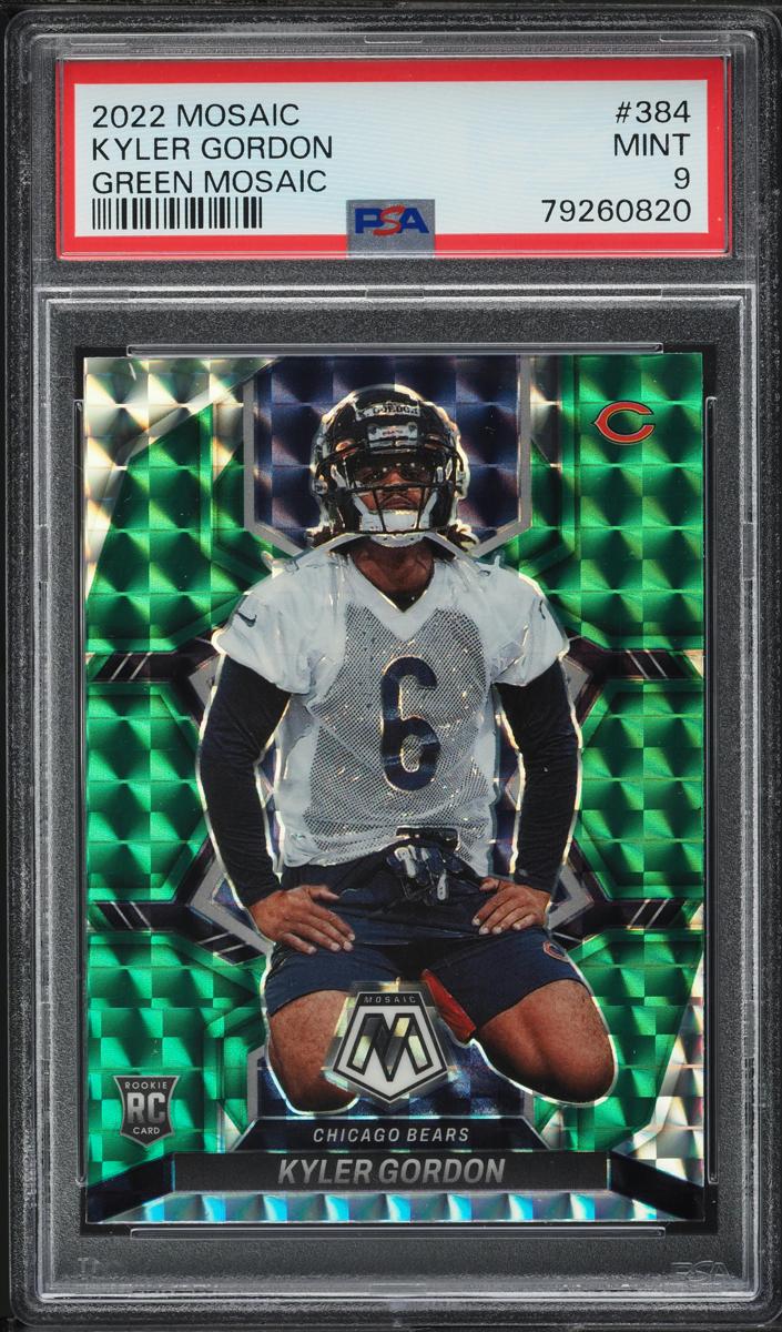2022 Panini Mosaic Football Green Kyler Gordon #384