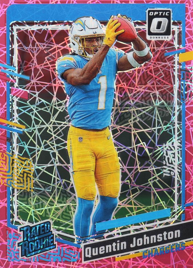 2023 Donruss Optic Football Pink Velocity Quentin Johnston #265