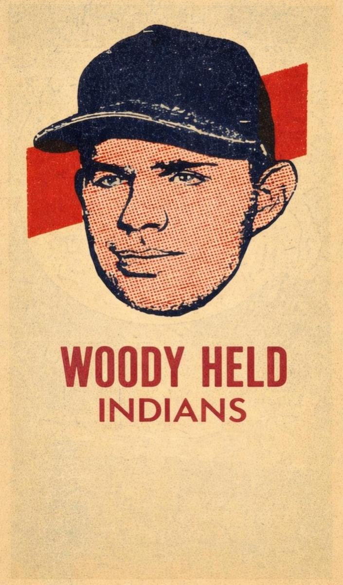 1964 Topps Photo Tattoos Baseball Woody Held #NNO