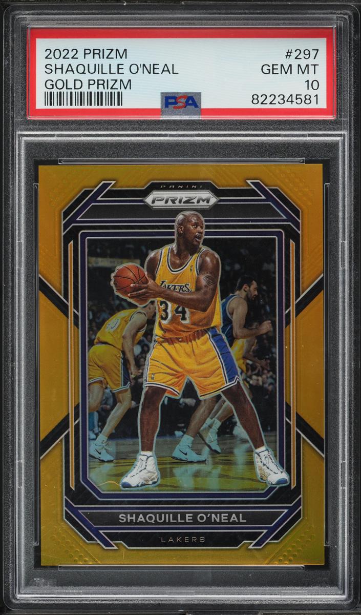 2022 Panini Prizm Basketball Gold Shaquille O'Neal #297