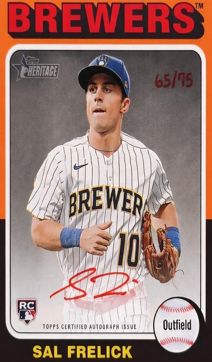 2024 Topps Heritage Baseball Red Ink Sal Frelick #ROA-SF