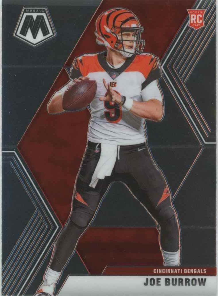 2020 Panini Mosaic Football Joe Burrow #201 PSA 9