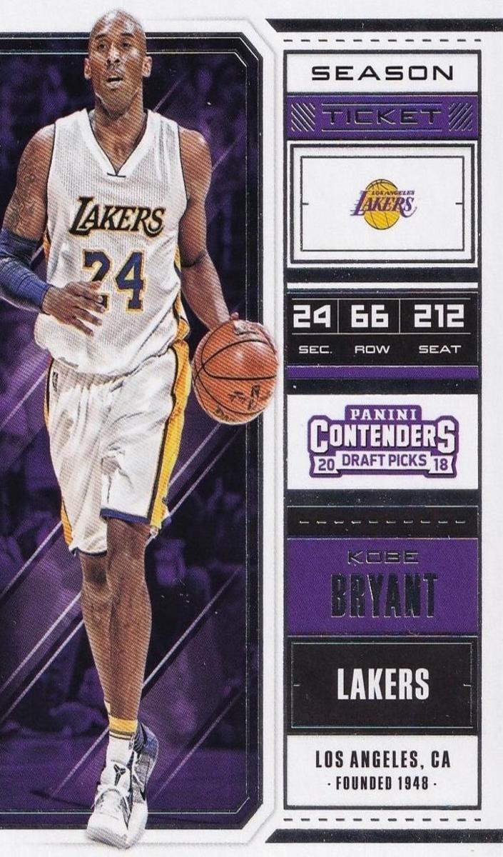 2018 Panini Contenders Draft Picks Basketball Draft Ticket Kobe Bryant #34 PSA 9