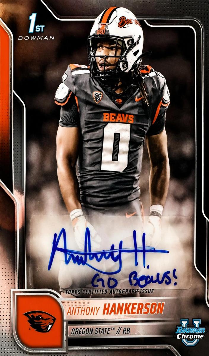 2025 Bowman Chrome University Football Anthony Hankerson #BCA-AH