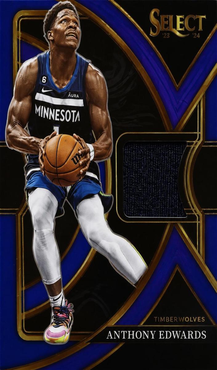 2022 Panini Select Basketball Blue Anthony Edwards #SS-AE