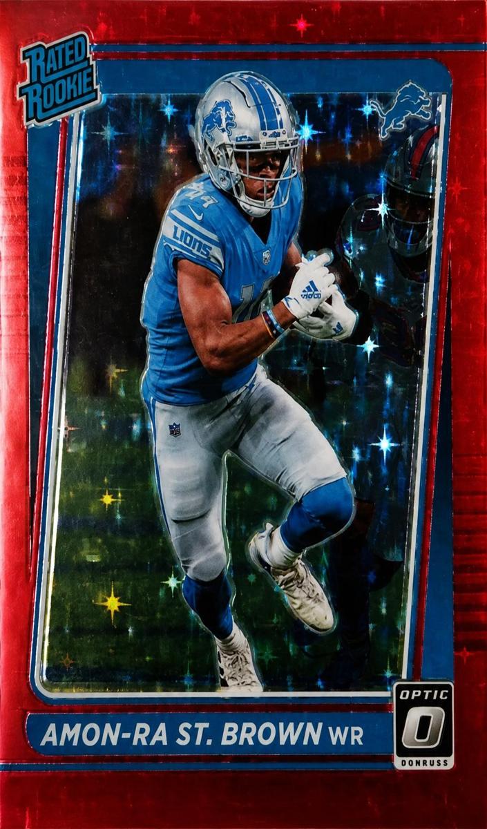 2021 Donruss Optic Football Red Stars Amon-Ra St. Brown #228