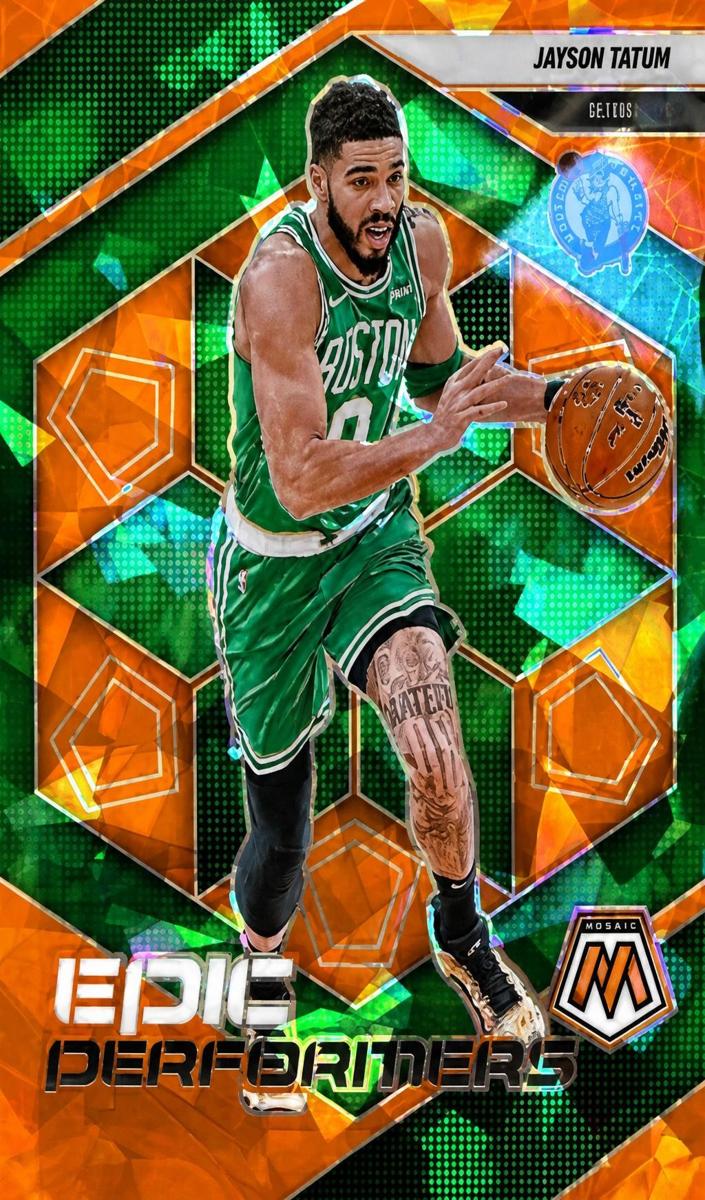 2024 Panini Mosaic Basketball Orange Ice Jayson Tatum #4