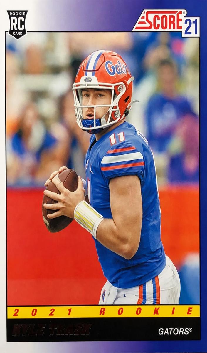 2021 Panini Score Football Kyle Trask #TB10 CSG 8.5