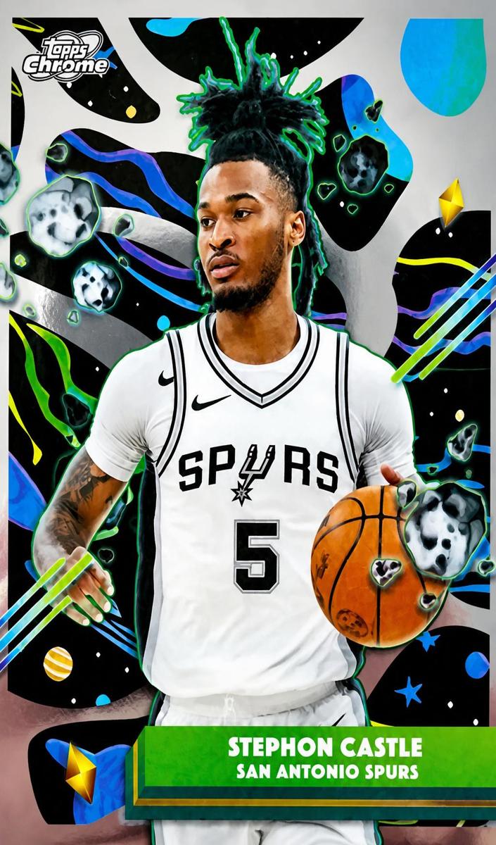 2025 Topps Cosmic Chrome Basketball Stephon Castle #30 RAW Ungraded
