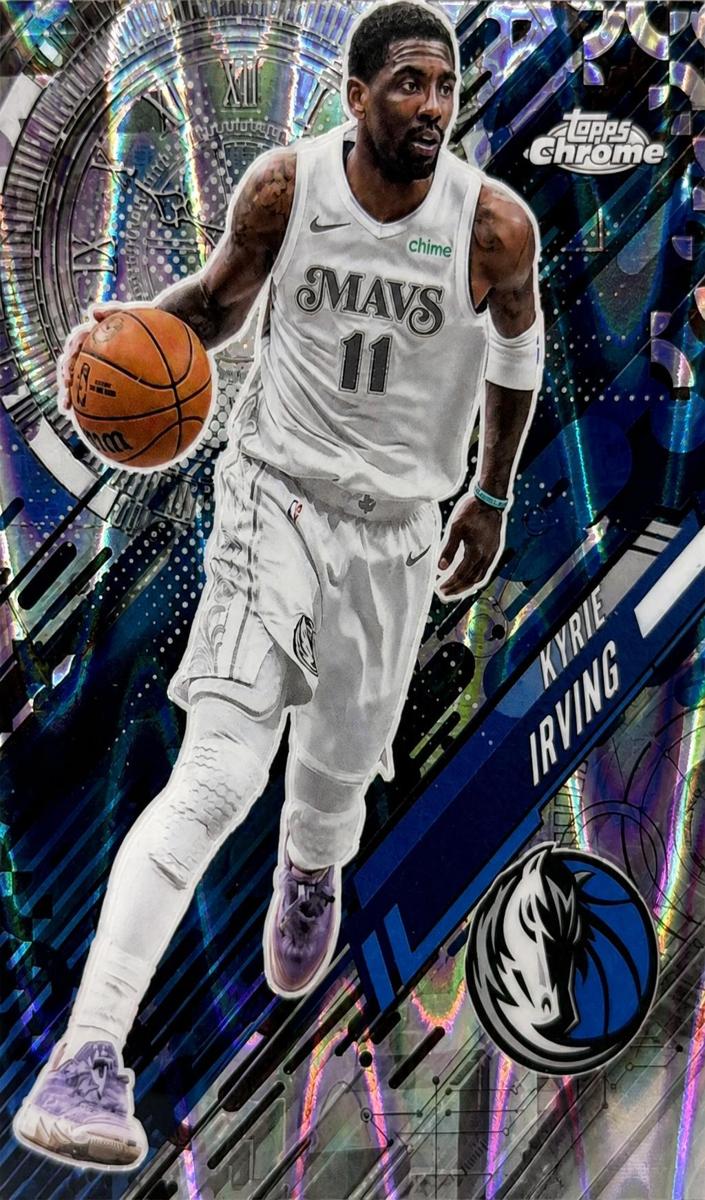 2025 Topps Chrome Basketball RayWave Refractor Kyrie Irving #GT-7