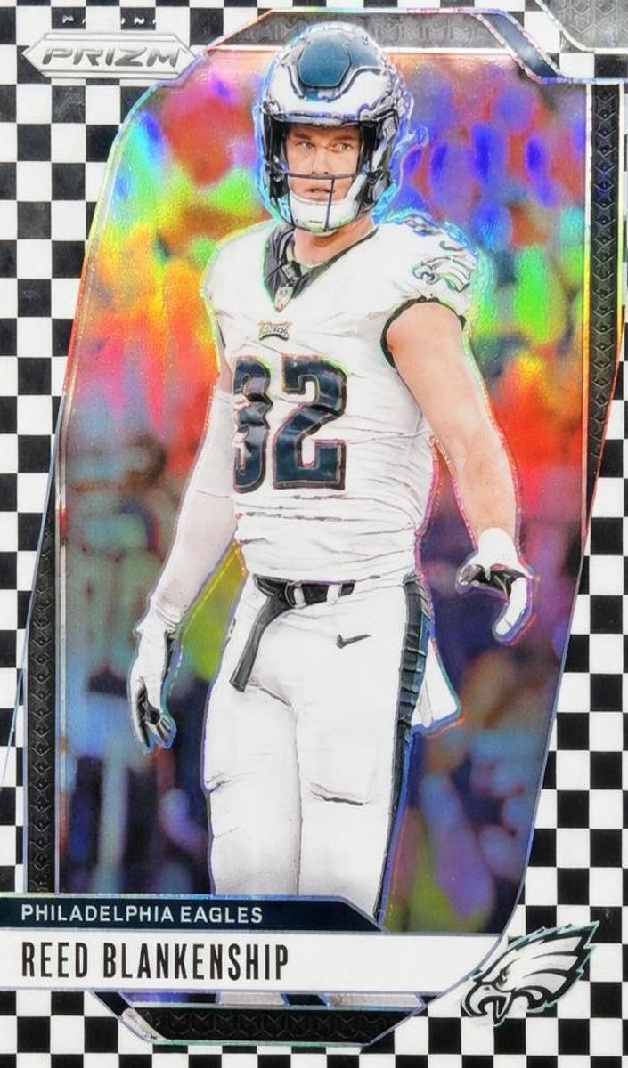 2024 Panini Prizm Football Black and White Checker Reed Blankenship #236
