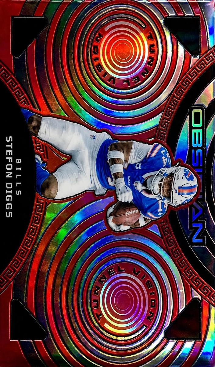 2023 Panini Obsidian Football Asia Electric Etch Red Flood Stefon Diggs #12