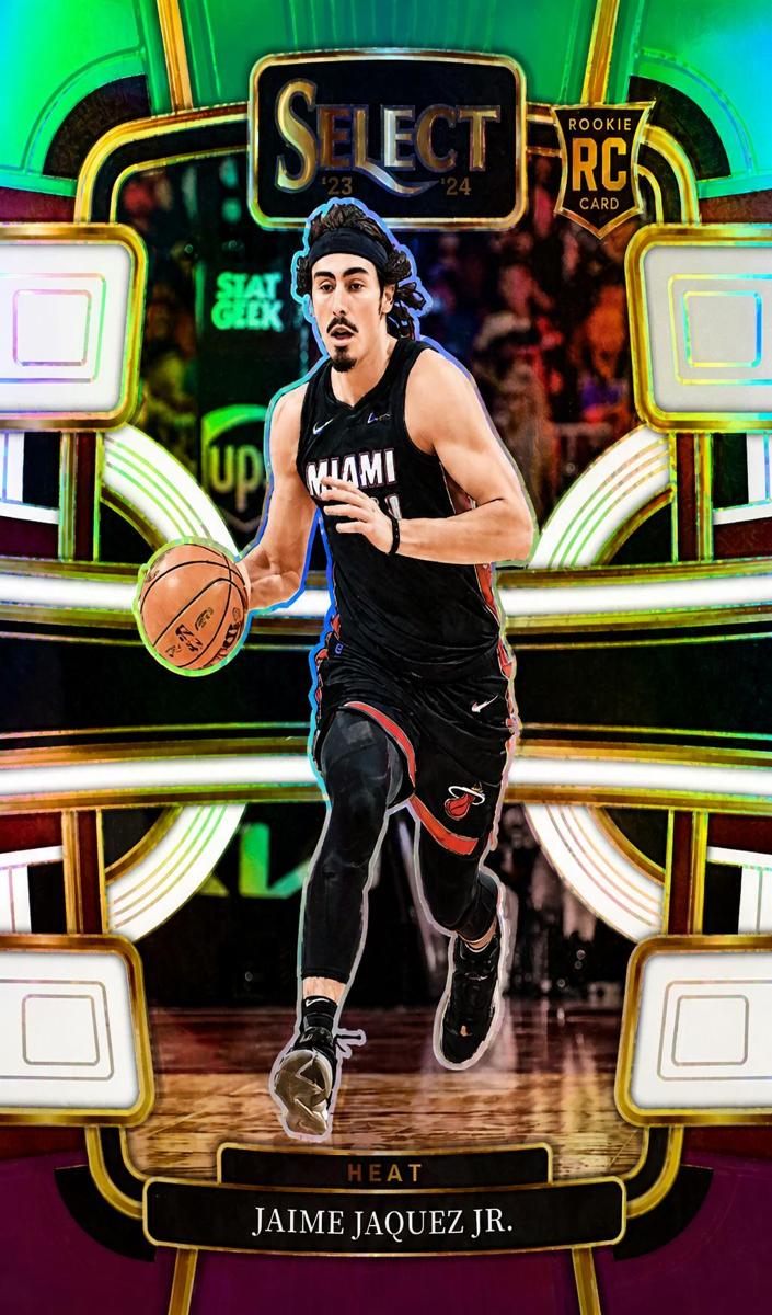 2023 Panini Select Basketball Green White Purple Jaime Jaquez Jr. #100