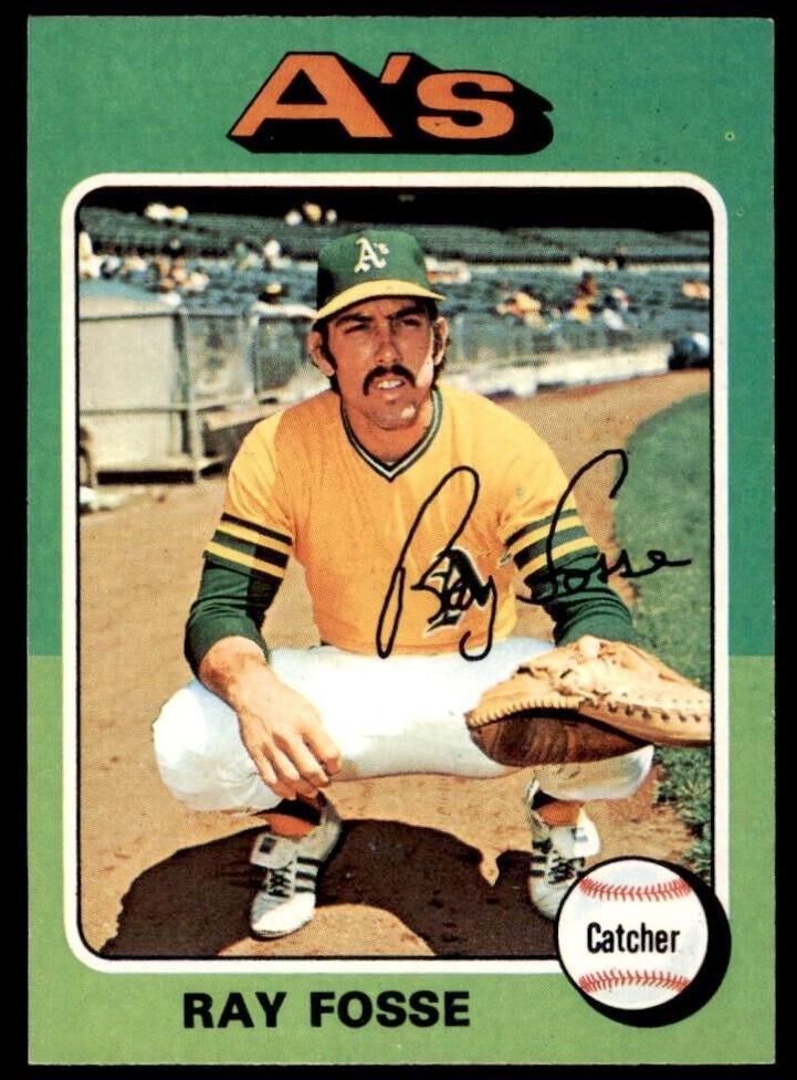 1975 Topps Baseball Ray Fosse #486 PSA 8.5