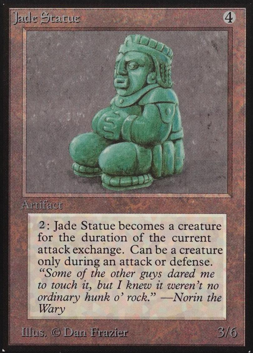 1993 Magic The Gathering Alpha Jade Statue #NNO PSA 5