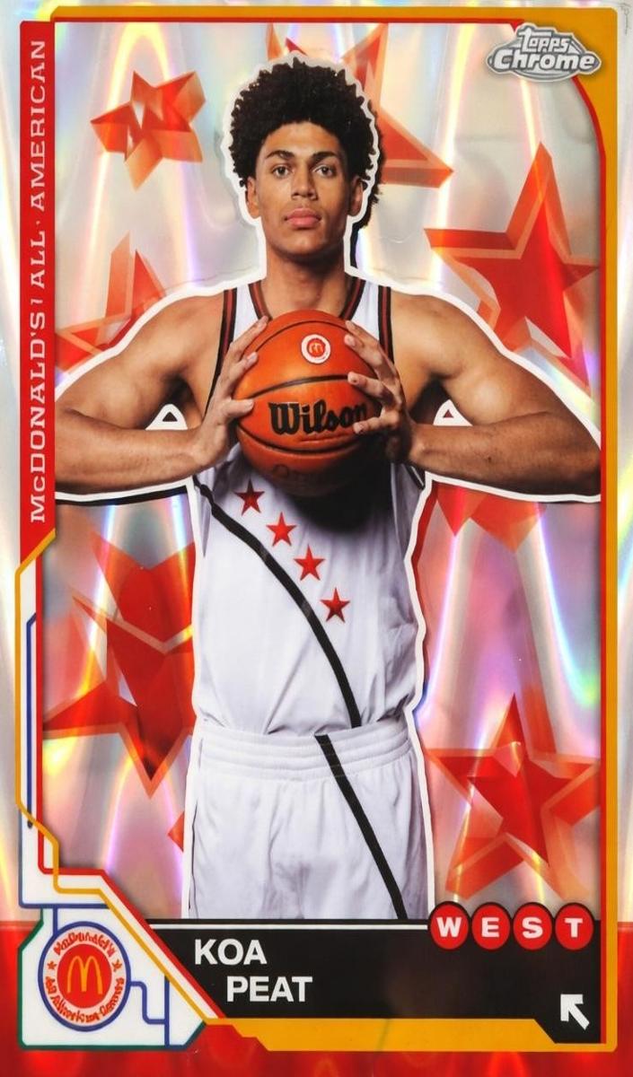 2025 Topps Chrome McDonald's All American Basketball RayWave Refractor Koa Peat #13