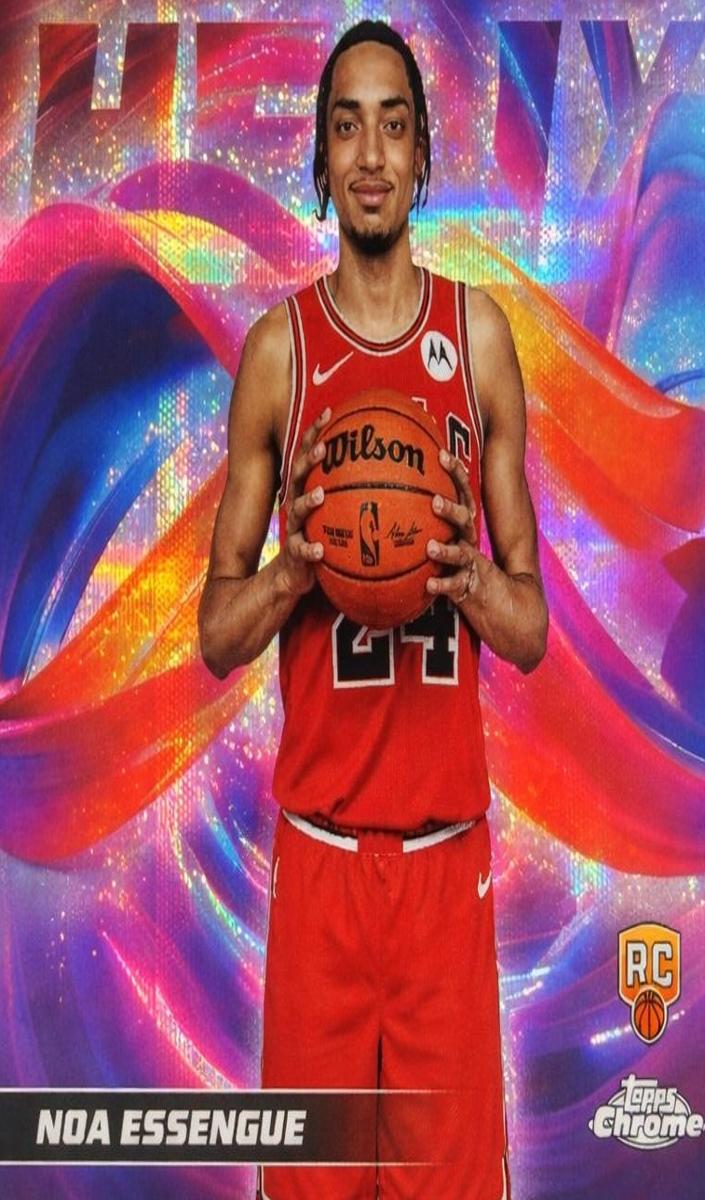 2025 Topps Chrome Basketball Noa Essengue #H-19 PSA 9